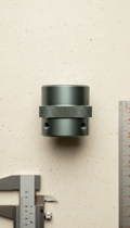Precision-machined aluminum coupler